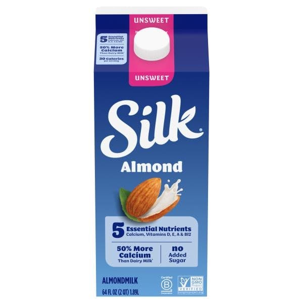 2 Silk Almond Milk Cartons