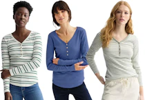 Sonoma Goods For Life Women's Henley Shirt