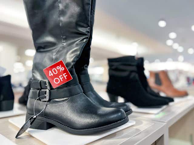 Shoe Sale at Macy's: Boots as Low as $10 and Sandals Starting at $14 card image