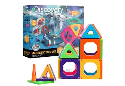 Discovery Kids' Magnetic Tiles Set