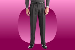 dark gray dress pants for men