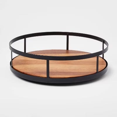 Threshold Wood Lazy Susan