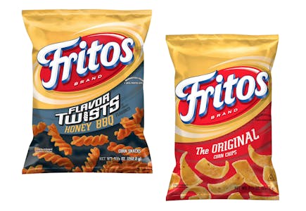 2 Fritos Corn Chips Bags