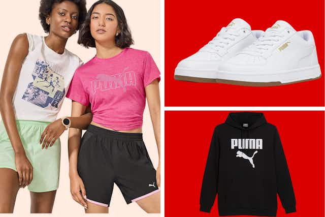Puma Deals for the Family: $18 Hoodie, $25 Sneakers, $19 Tees and More card image