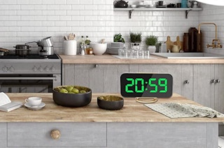 LED and Mirror Digital Clock