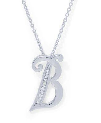 Macy's Diamond Initial Necklace