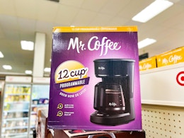 Mr. Coffee Programable Coffee Maker, Only $18.99 at Target card image