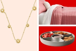 Necklace, Bedding & Snack Tray