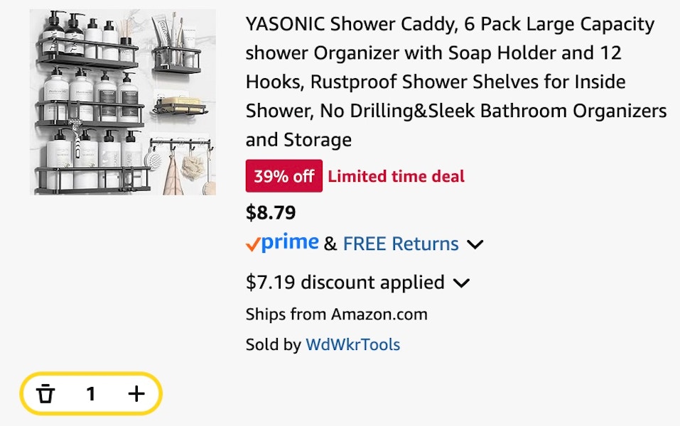 shower caddy