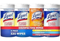 Lysol Disinfectant Wipes 4-Pack