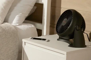 a honeywell fan on a table