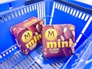 2 boxes of Magnum Mini Ice Cream Bars in Walmart shopping basket