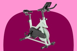 mint green exercise bike