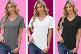 collage of women wearing short sleeve t-shirt