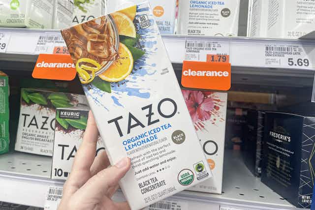 Tazo Iced Tea Lemonade Concentrate, Just $0.79 at Select Meijer Stores card image