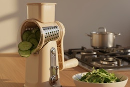 beige grater and shredder