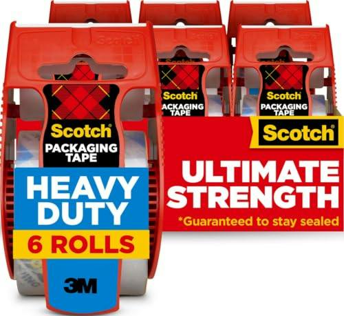 Scotch Heavy Duty Packing Tape 6-Pack