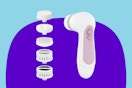 Waterproof Facial Cleansing Spin Brush Set with 5 Exfoliating Brush Heads, 2 AAA battery powered