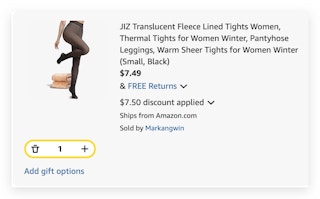 JIZ Translucent Fleece Lined Tights Women