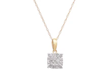 Diamond Cluster Necklace