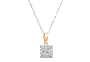 Diamond Cluster Necklace