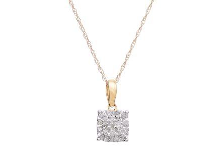 Diamond Cluster Necklace