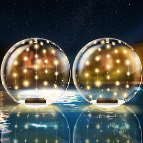 Solar Floating Pool Lights 2-Pack