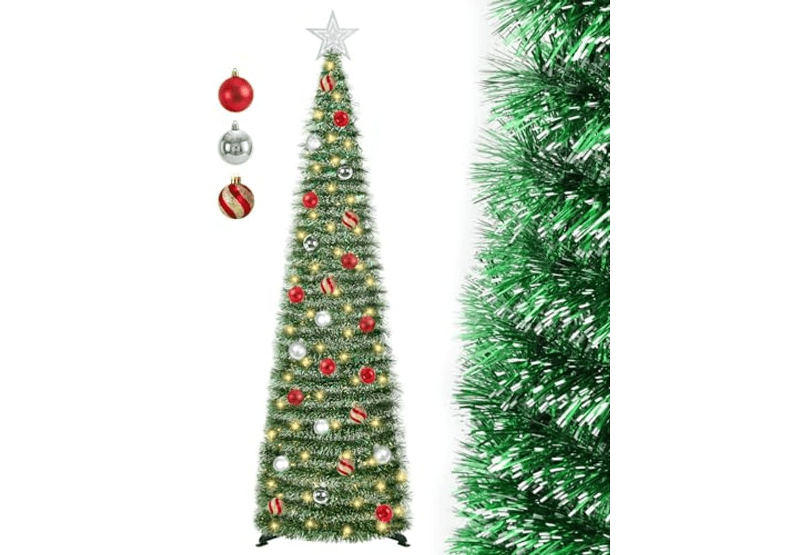 Pop-Up Christmas Tree With Lights