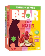 BEAR Real Fruit Snack Rolls 24-Pack