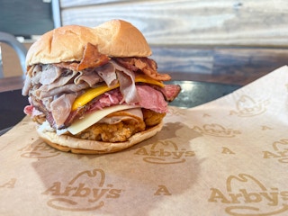 a meat mountain Arby's sandwich 