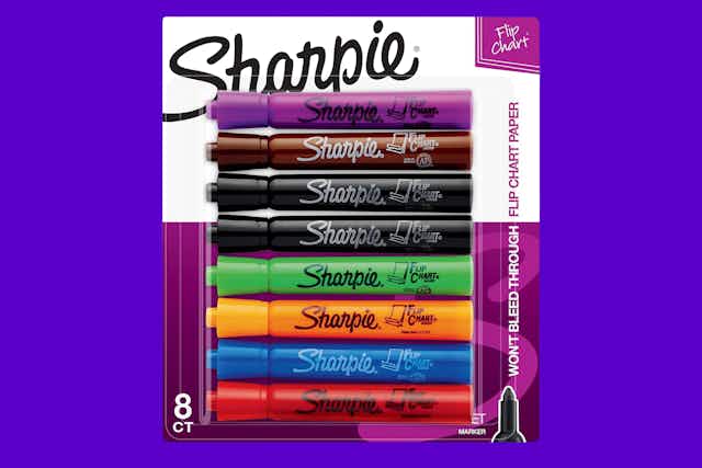 Sharpie Flip Chart Markers 8-Pack, Just $5 on Amazon card image