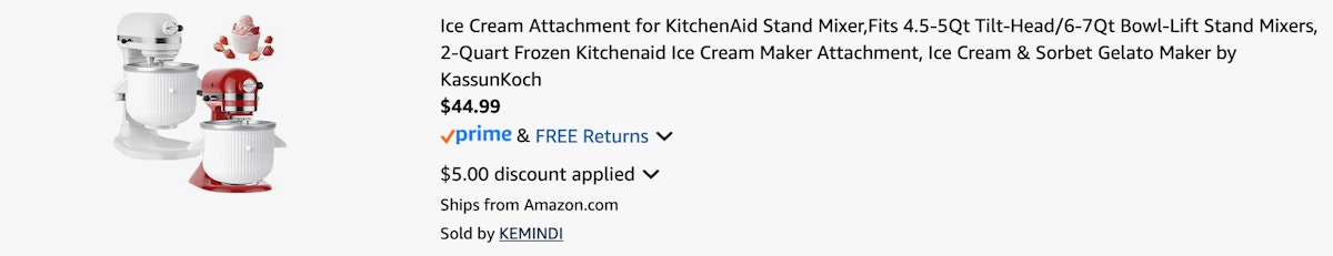 Amazon Ice Cream Maker Attachment 2025