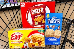 some kellanova products in a cart