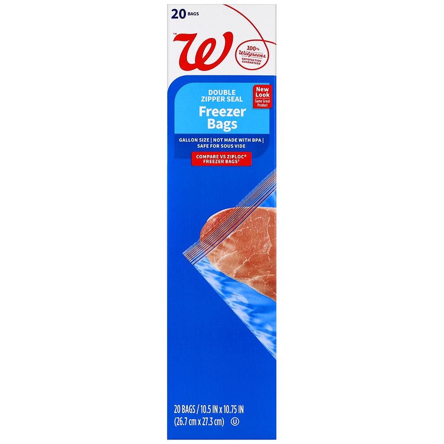 3 Walgreens Freezer Bags Packs