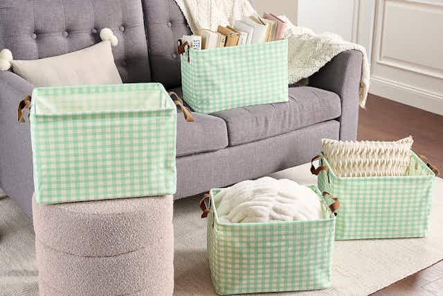 Collapsible Storage Basket Set, Just $25.49 Shipped at QVC card image