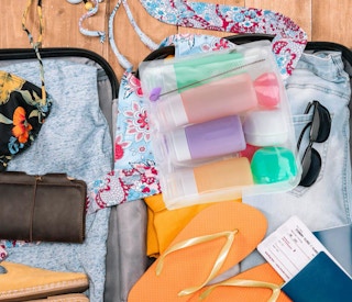 travel bottle and jar set