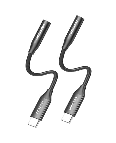 USB C to 3.5mm Headphone Adapter 2-Pack