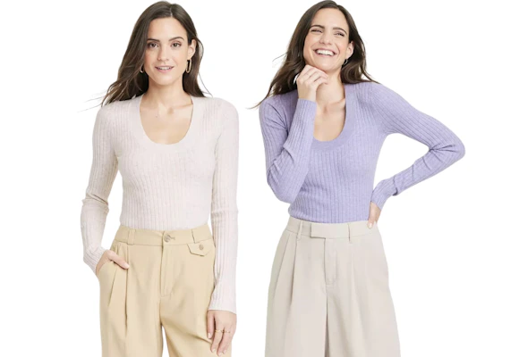Scoop-Neck Sweater