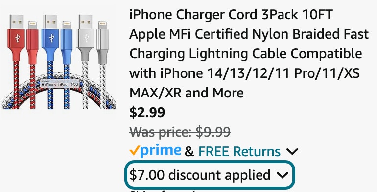 Menosupp iphone chargers