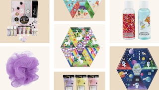 collage of u bath and beauty advent calendars