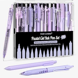 Writing Ink Pens and Highlighters Set