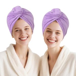 AGKXHDEC Hair Towels, 2-Pack