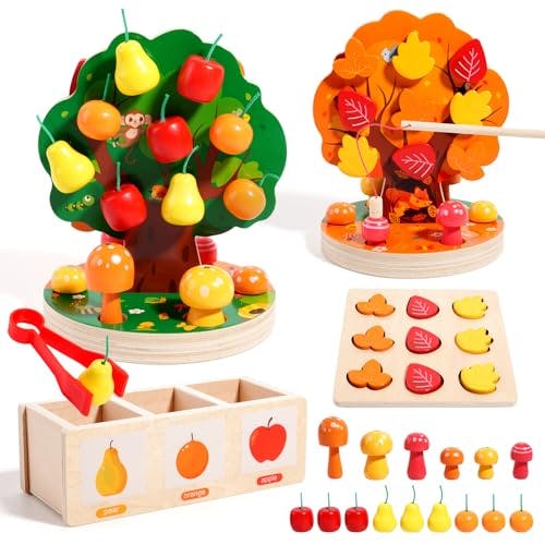 Montessori Apple Picking Tree Toy