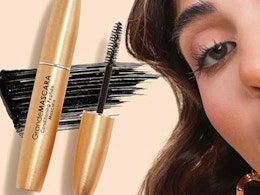 a gold tube of mascara