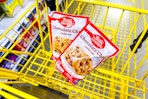 betty crocker cookie mixes in yellow shopping cart