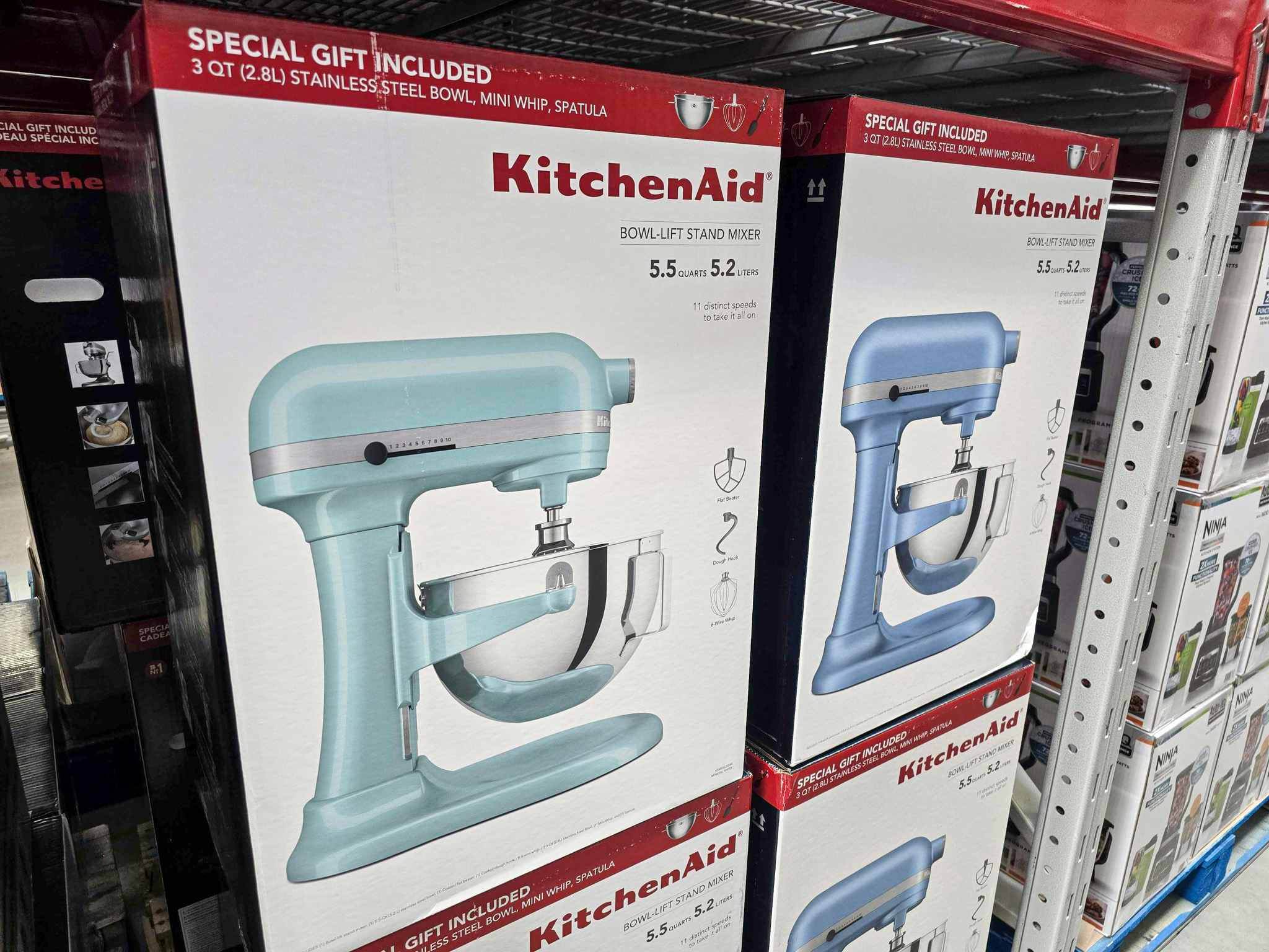 boxes of kitchenaid mixers