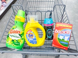 Tide Simply, Downy, Bounce, and Gain: Get 4 for $10 at Walgreens card image