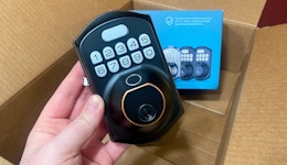 Lowest Price Ever: Fingerprint Door Lock, Only $25 on Amazon card image