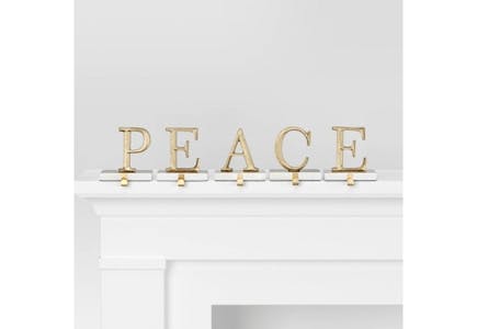Wondershop Peace Stocking Holder Set