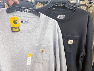 Carhartt Gray Black Pocket T-Shirt